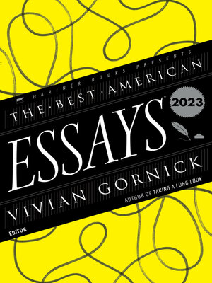 cover image of The Best American Essays 2023